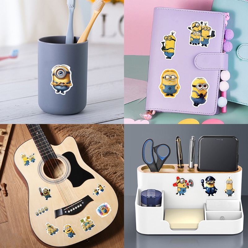 Phone Accessories Ideas - 55pcs Minions Cartoon Graffiti Stickers Set