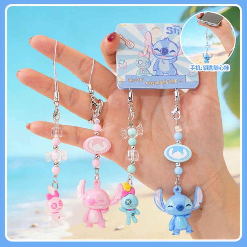 Phone Accessories Ideas - Disney Genuine StitchCartoon Keychain Booger Couple
