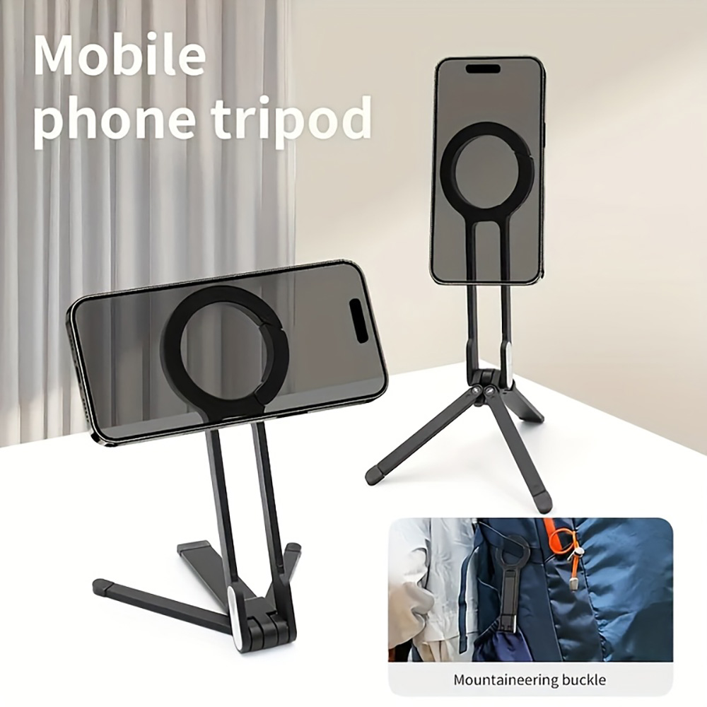 Phone Accessories For Photography - Carabiner Mobile Phone Tripod Magnetic Holder