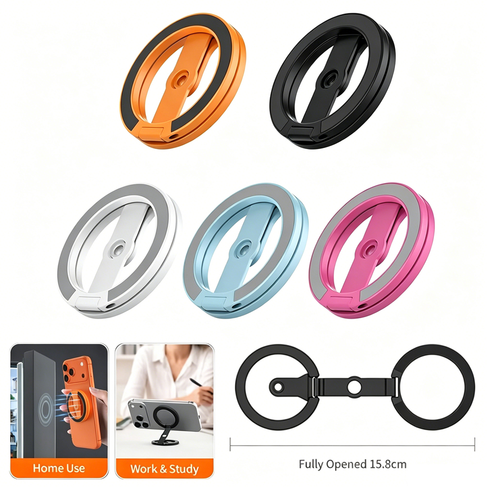 Phone Accessories For Photography - Portable Foldable Double Sided Magnetic Stand