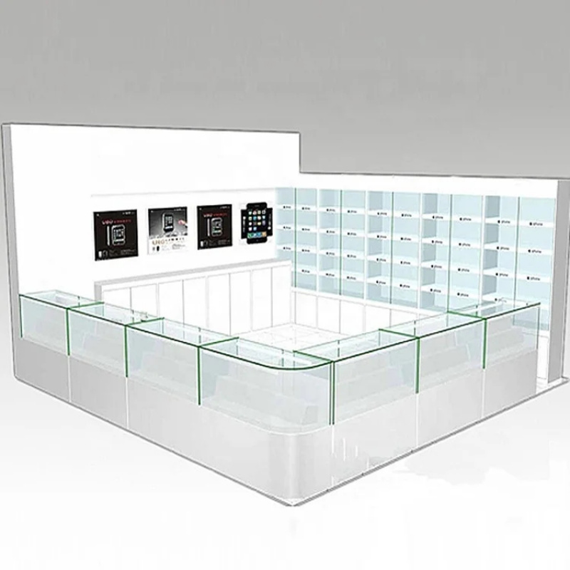 Phone Accessories Design Shop - custom.Mobile Phone Glass Display Showcase Design