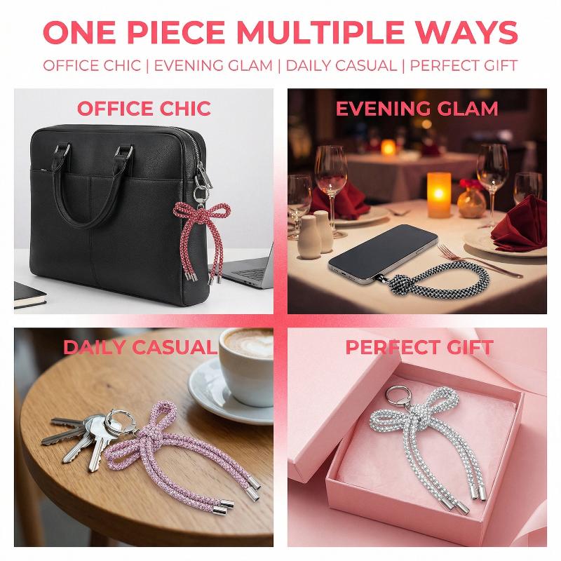 Crystal Butterfly Knot Pendant - Phone Accessories Ideas recension och pris