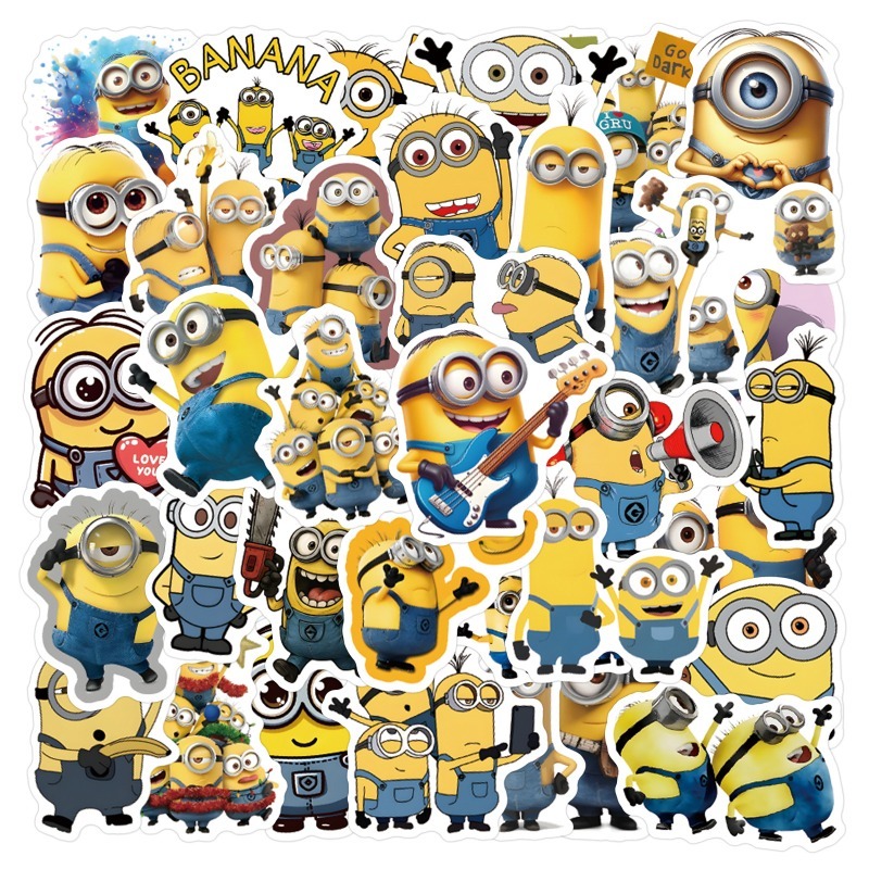 55pcs Minions Cartoon Graffiti - Phone Accessories Ideas recension och pris