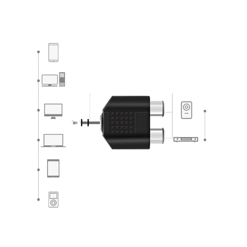 1/2/4pcs 3.5 mm Jack Stereo AU - Earphone Splitter Jack recension och pris