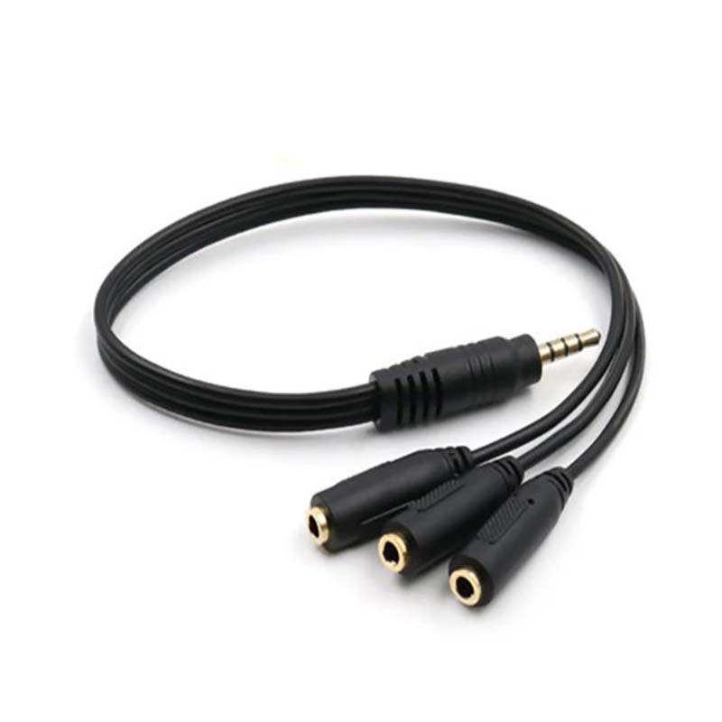 1Pc 3.5mm 3 Way Port Aux Multi - Earphone Splitter Jack recension och pris