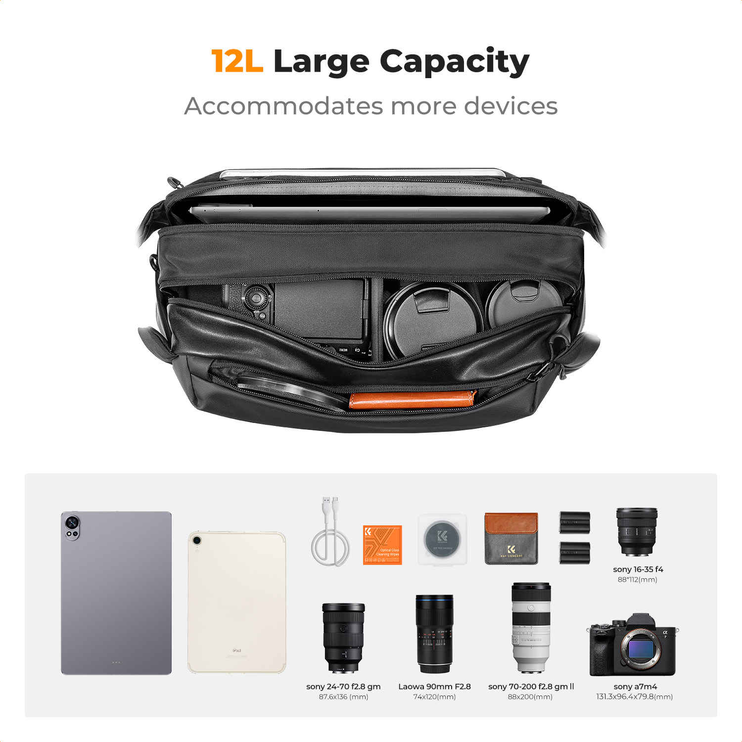 K&F CONCEPT 12L/10L Camera Sli - Phone Accessories For Photography recension och pris