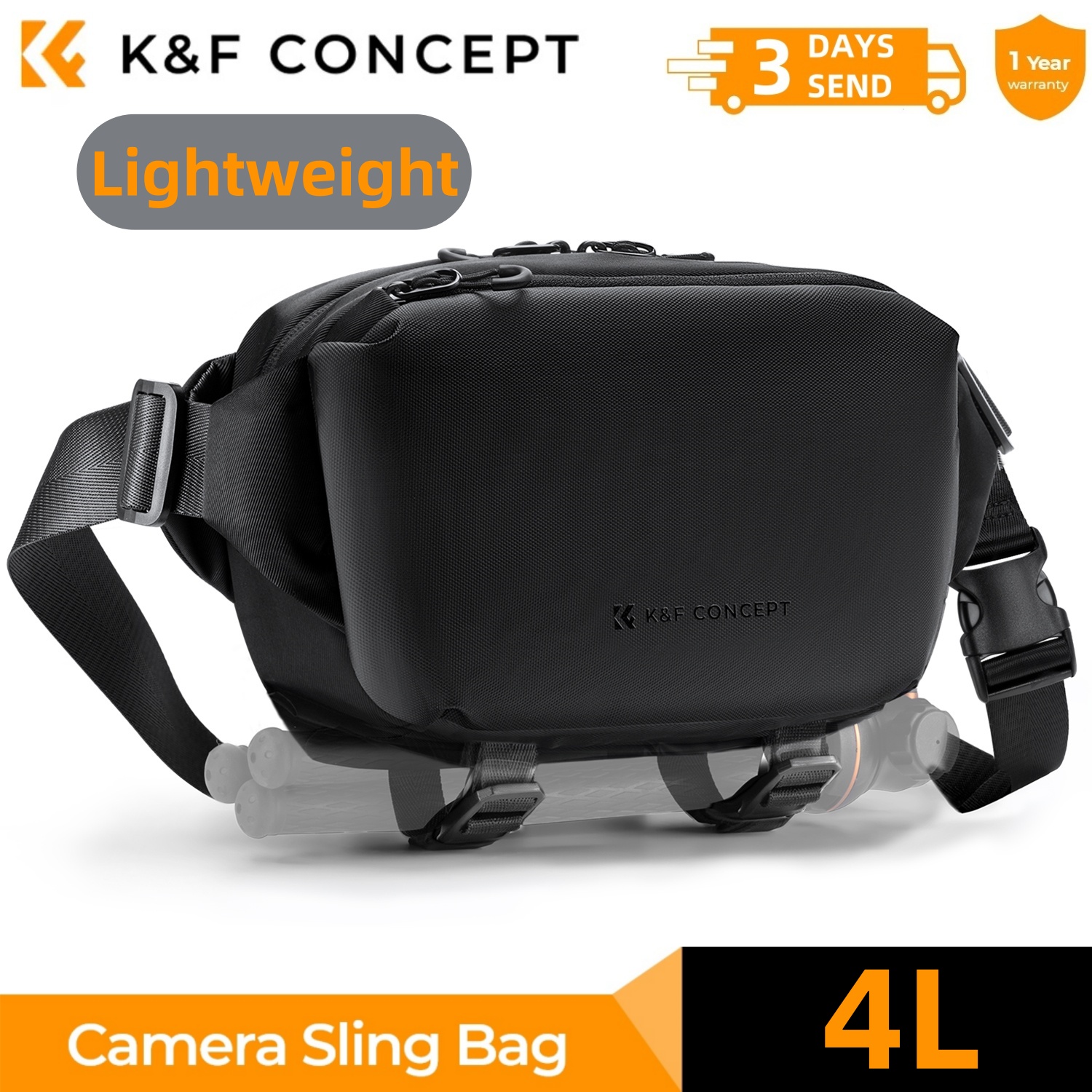 K&F CONCEPT 4L Camera Sling Ba - Phone Accessories For Photography recension och pris