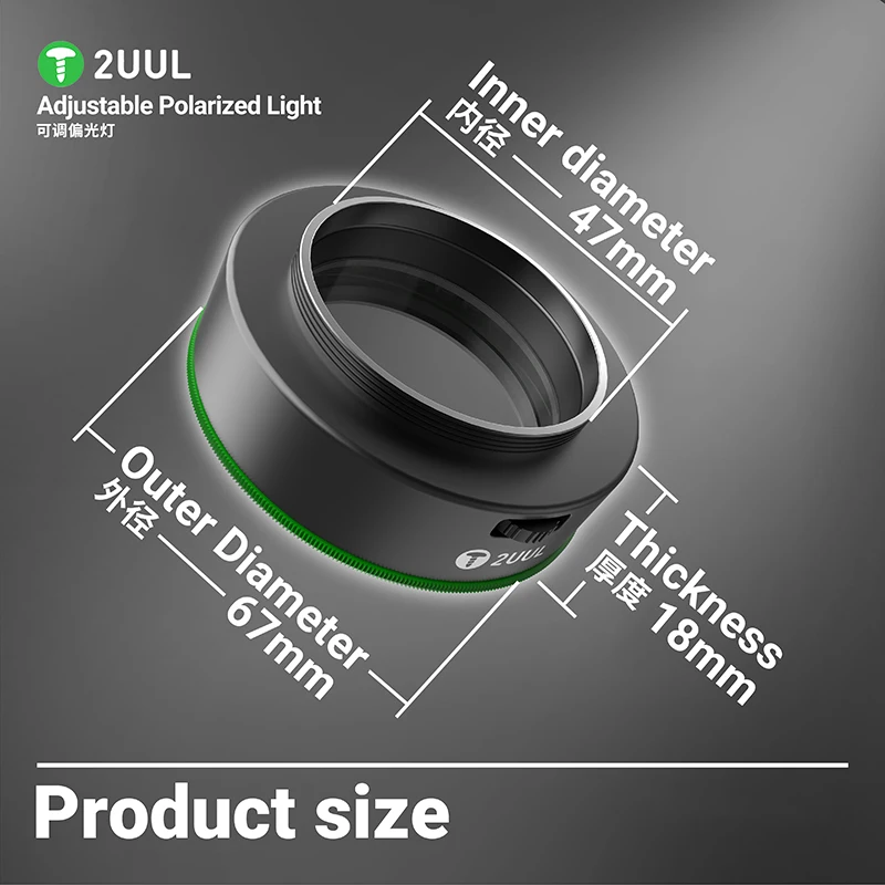 2UUL Adjustable Polarized Ligh - Phone Repair Kit recension och pris