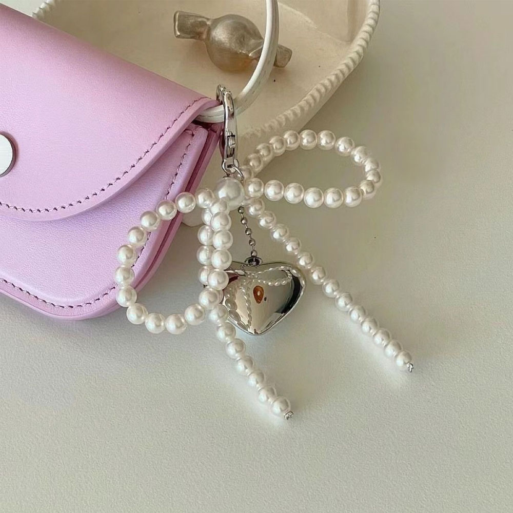 Korean Cute Bow Pearl Phone Pe - Phone Accessories For Photography recension och pris