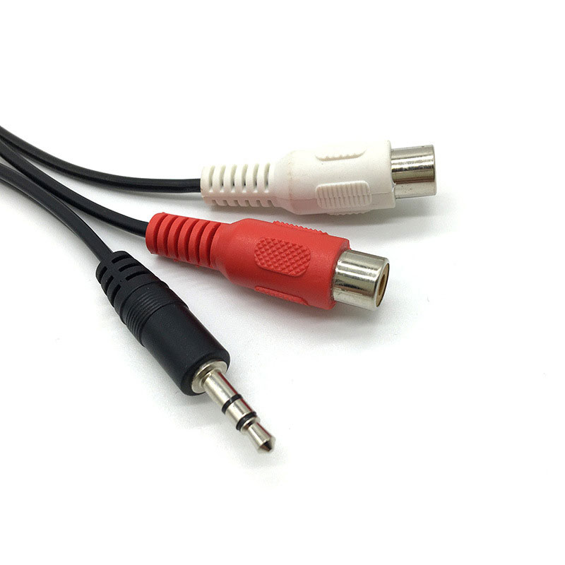 3.5 Jack Male to 2RCA 2AV Fema - Earphone Splitter Jack recension och pris