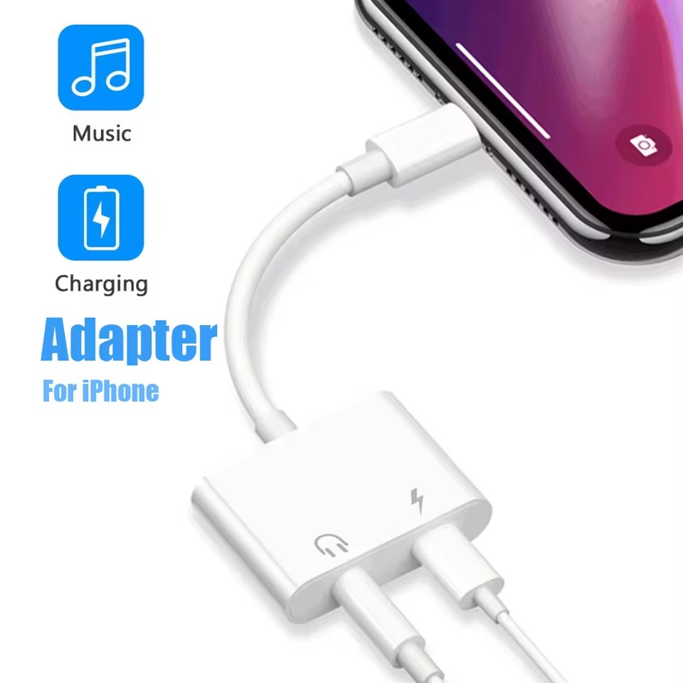2 in 1 iOS to 3.5mm Jack Audio - Earphone Splitter Jack recension och pris
